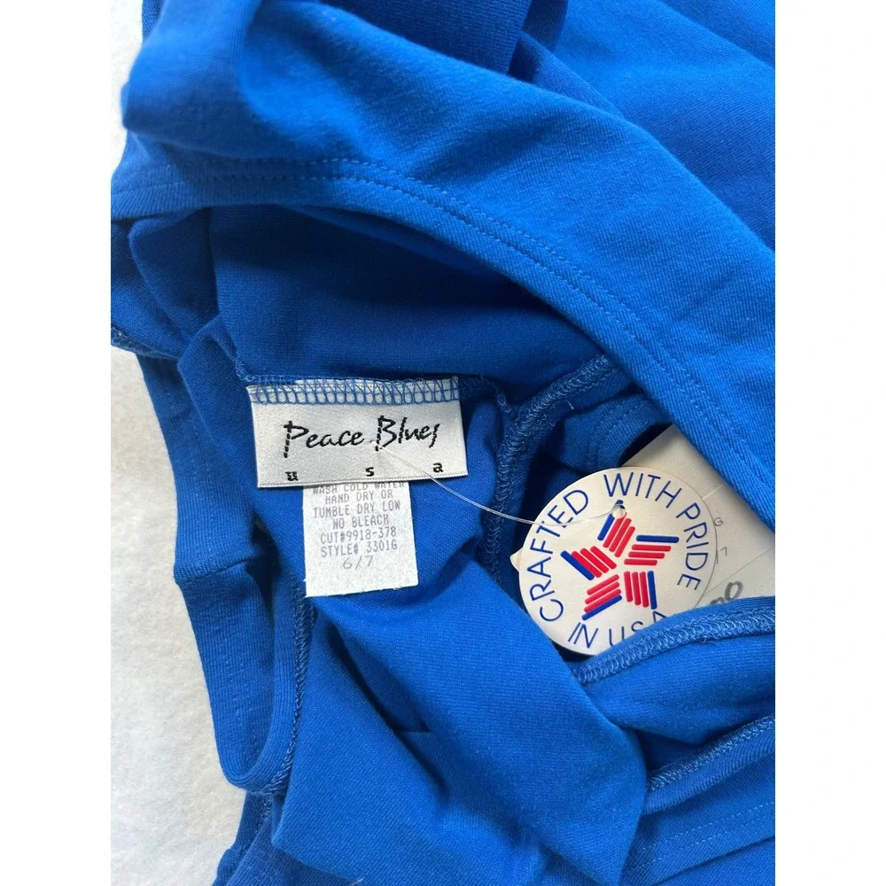 Peace Blues Set of 2 Girls Royal Blue Dance Gymnastics Leotards Size 6/7